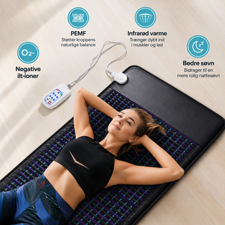 Nordic-wellness infrarød PEMF-måtte 190x80 cm